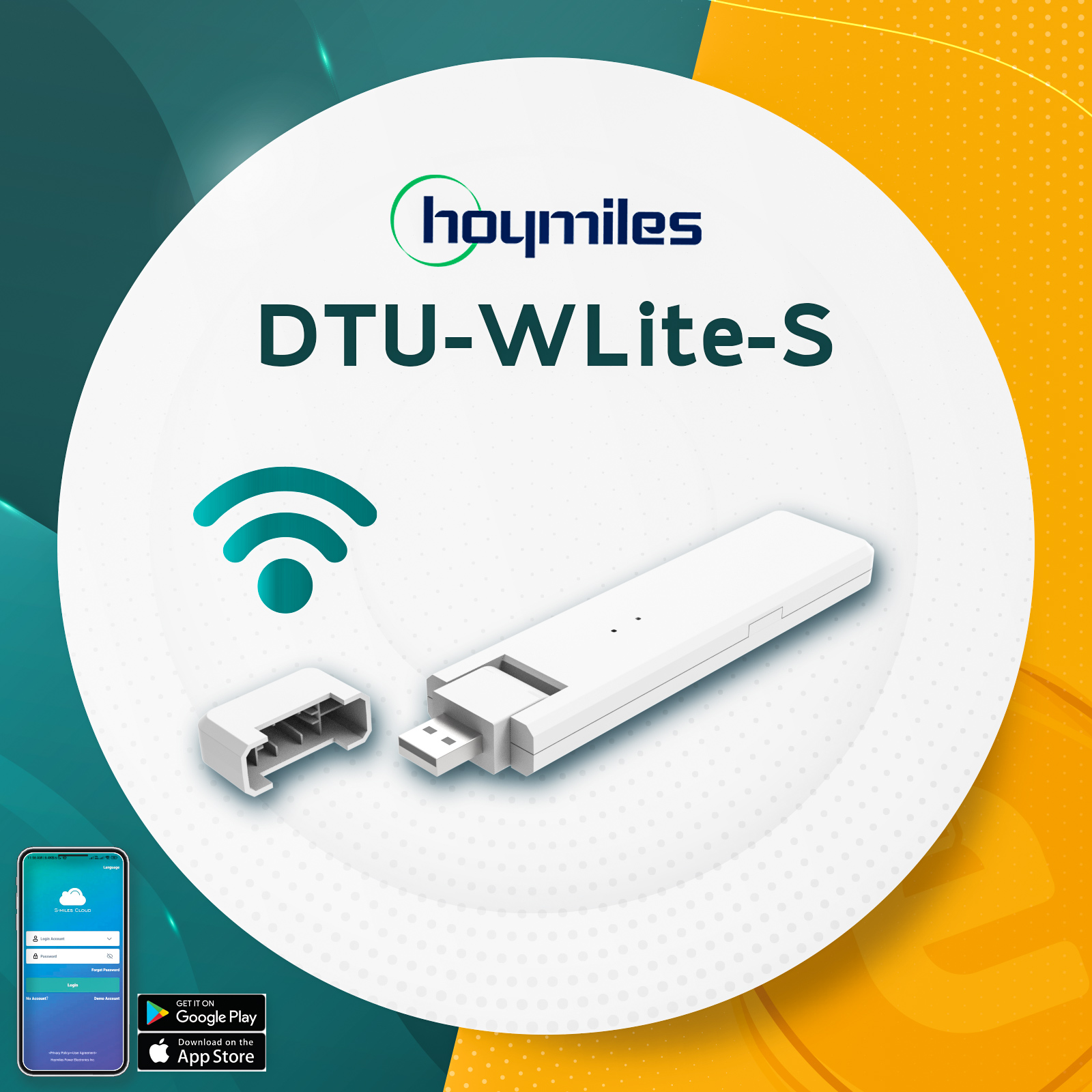 Pasarela de comunicación Hoymiles DTU-WLite-S | Unidad de transmisión de datos para monitorización de microinversor